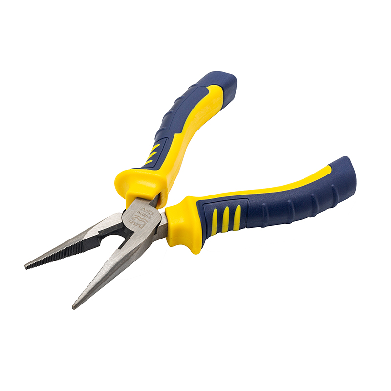 Cr-V 欧式精抛双色套塑柄尖嘴钳