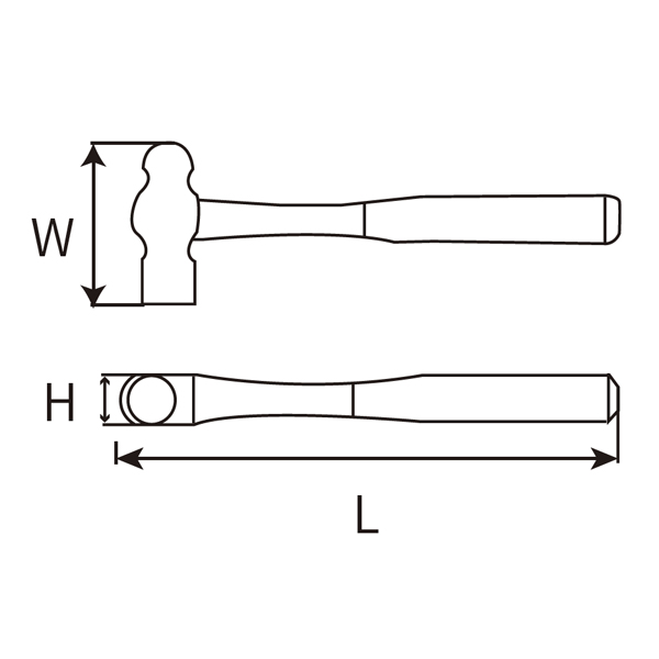 工业级圆头一体锤