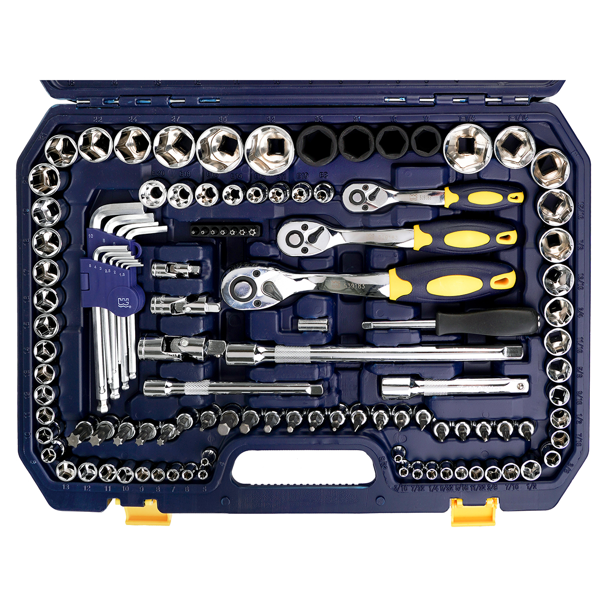 150 件公英制套筒旋具组套工具
